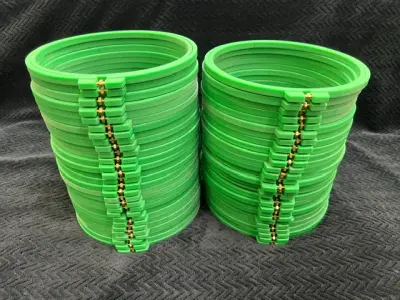 Lot of 45 Tajima 21 cm round hoop ring sets (no arms) – used hoops & frames for sale – Buckets of Ink
