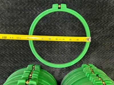 Used Tajima Round tubular hoop rings 21 cm – photo 3 – Buckets of Ink