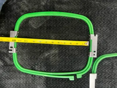 Used Tajima Square tubular hoop ~27 cm – photo 2 – Buckets of Ink