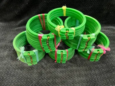 Used Tajima Round tubular hoop rings 15 cm – photo 2 – Buckets of Ink