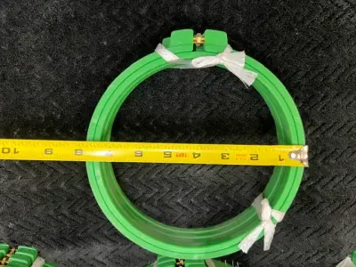Used Tajima Round tubular hoop rings 18 cm – photo 5 – Buckets of Ink