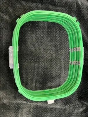 Used Tajima Large rectangle tubular hoop with brackets – photo 3 – Buckets of Ink