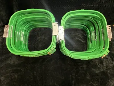 Used Tajima Square tubular hoop ~30 cm – photo 2 – Buckets of Ink