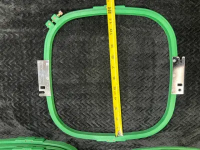 Used Tajima Square tubular hoop ~30 cm – photo 5 – Buckets of Ink