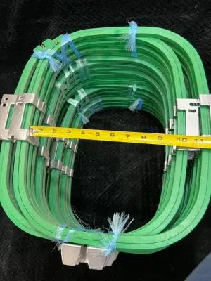 Used Tajima Rectangle tubular hoop with brackets – photo 4 – Buckets of Ink